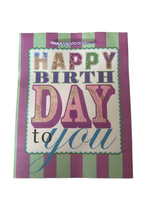 Happy Birthday To You Large Gift Bag PK3 (R19.50 Each)