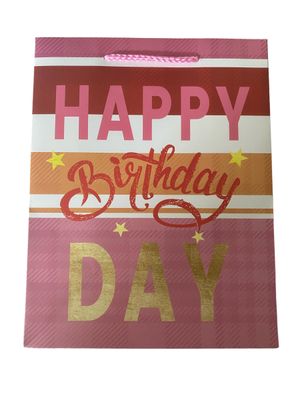 Happy Birthday Day Medium Gift Bag PK3 (R15.50 Each)