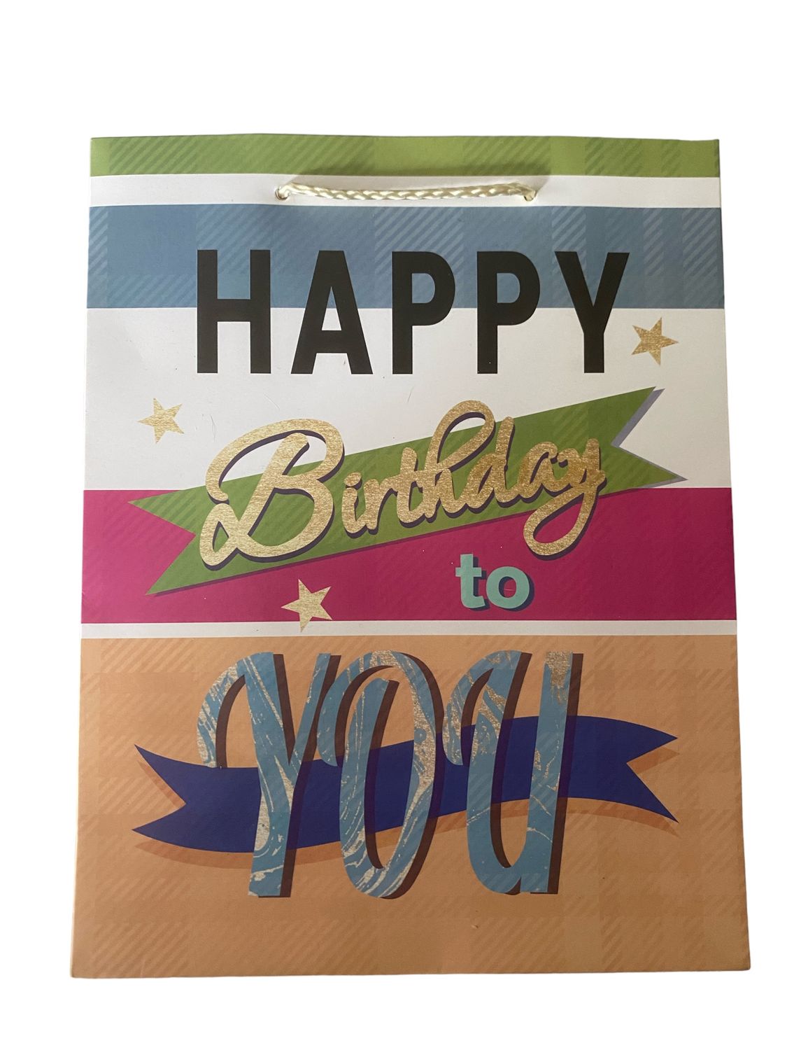 Happy Birthday To You  Large Gift Bag PK3 (R19.50 Each)