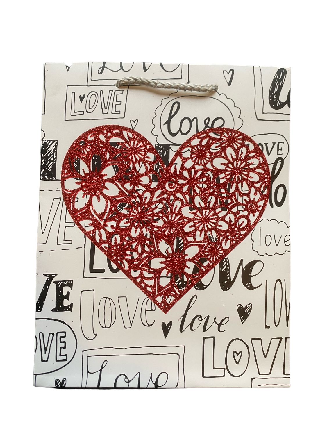 Love Script Text Small Gift Bag PK3 (R10.50 Each)