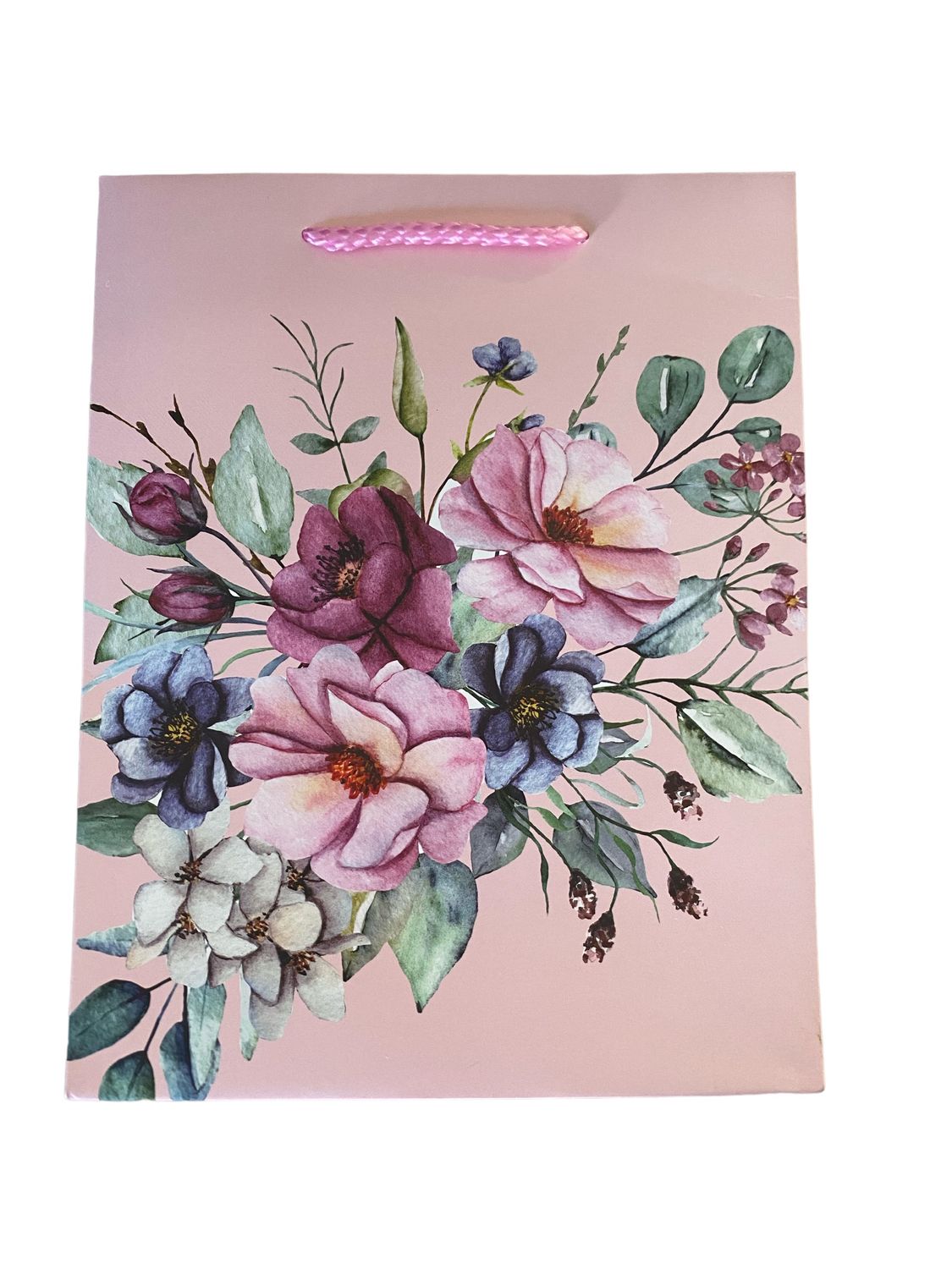 Flowers Peach Small Gift Bag PK3 (R10.50 Each)