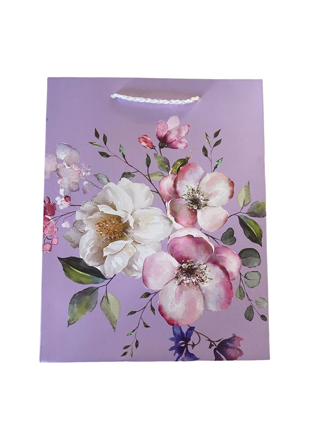 Flowers Purple Small Gift Bag PK3 (R10.50 Each)