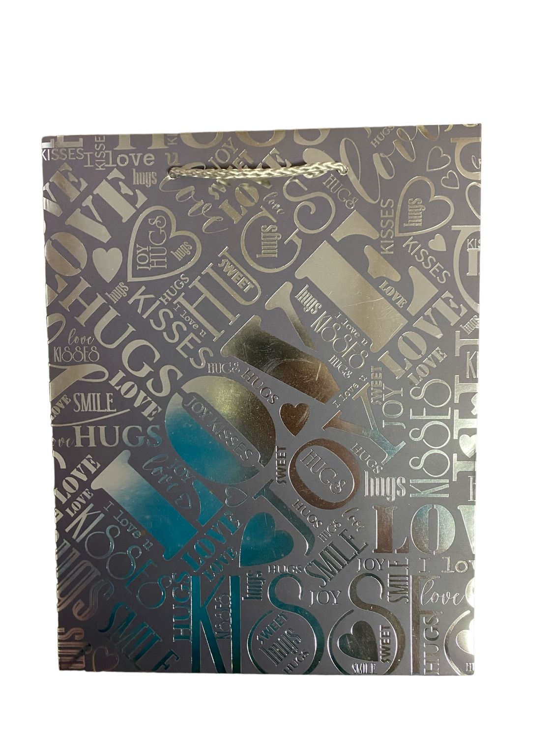 LOVE JOY Grey Medium Gift Bag PK3 (R15.50 Each)
