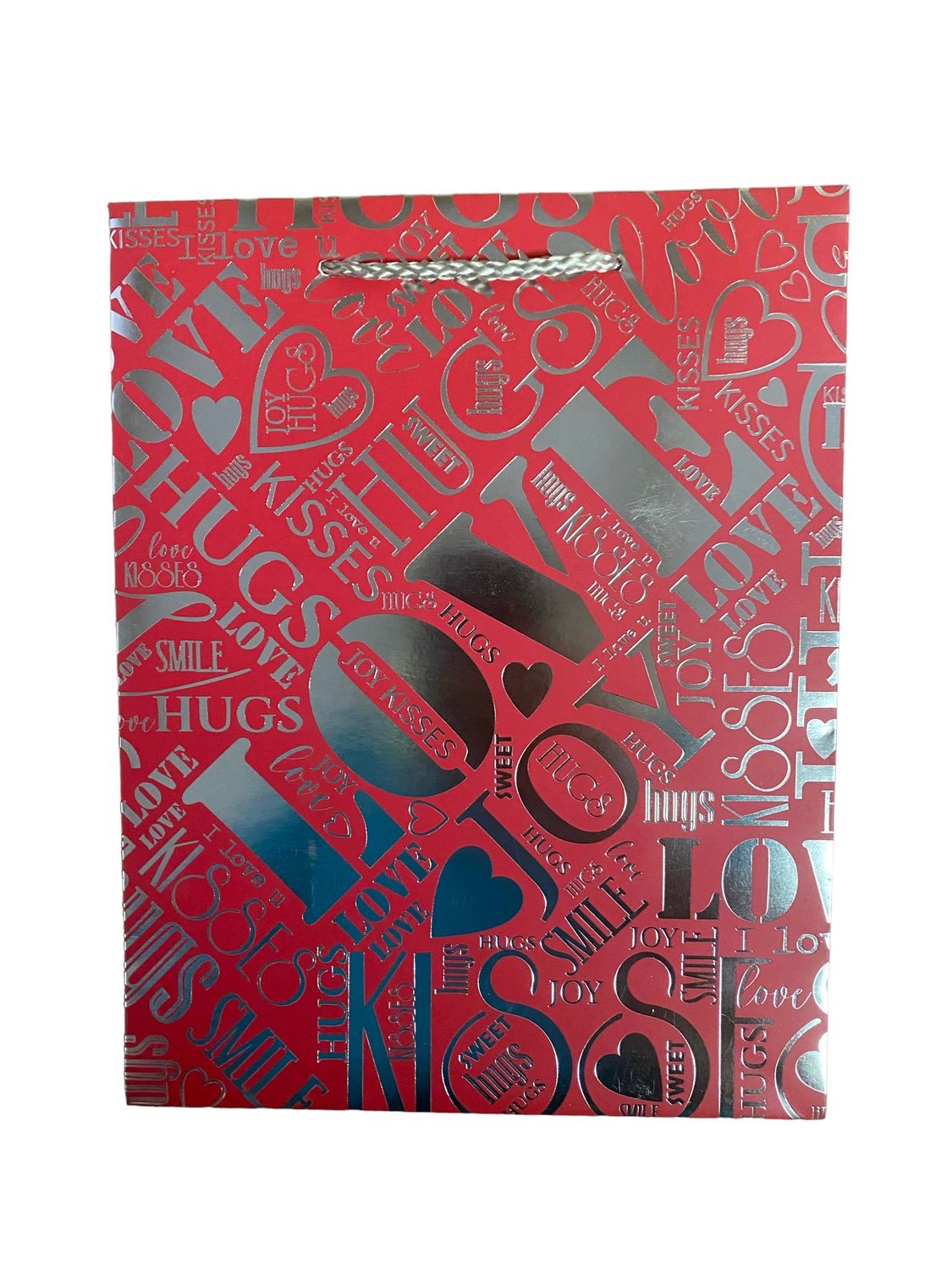 LOVE JOY Red Large Gift Bag PK3 (R19.50 Each)