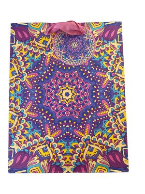 Mandala Art Green Small Gift Bag PK3 (R13.50 Each)