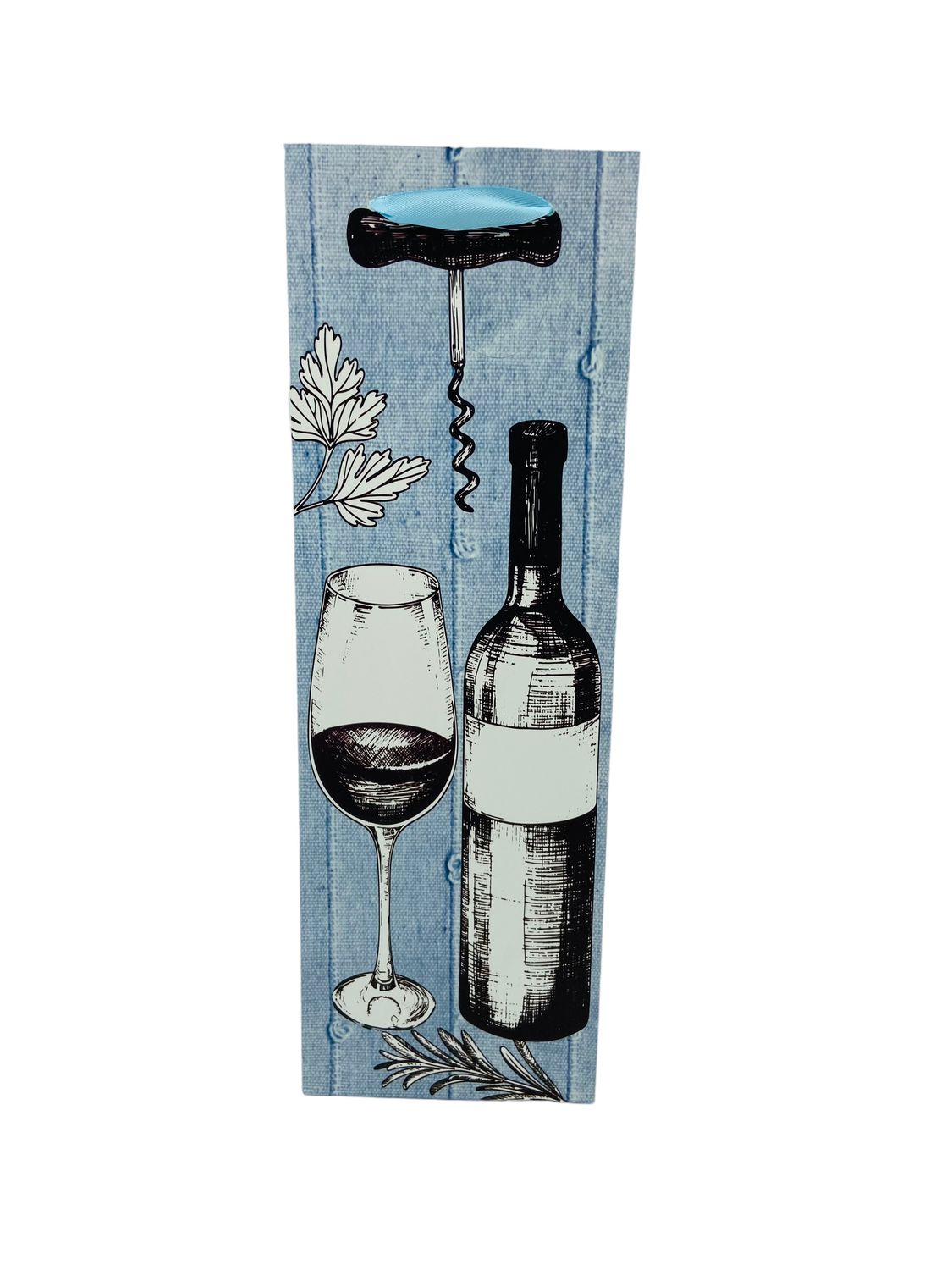 Designer Bottle Blue Wine Bag PK3 (R10.50E)