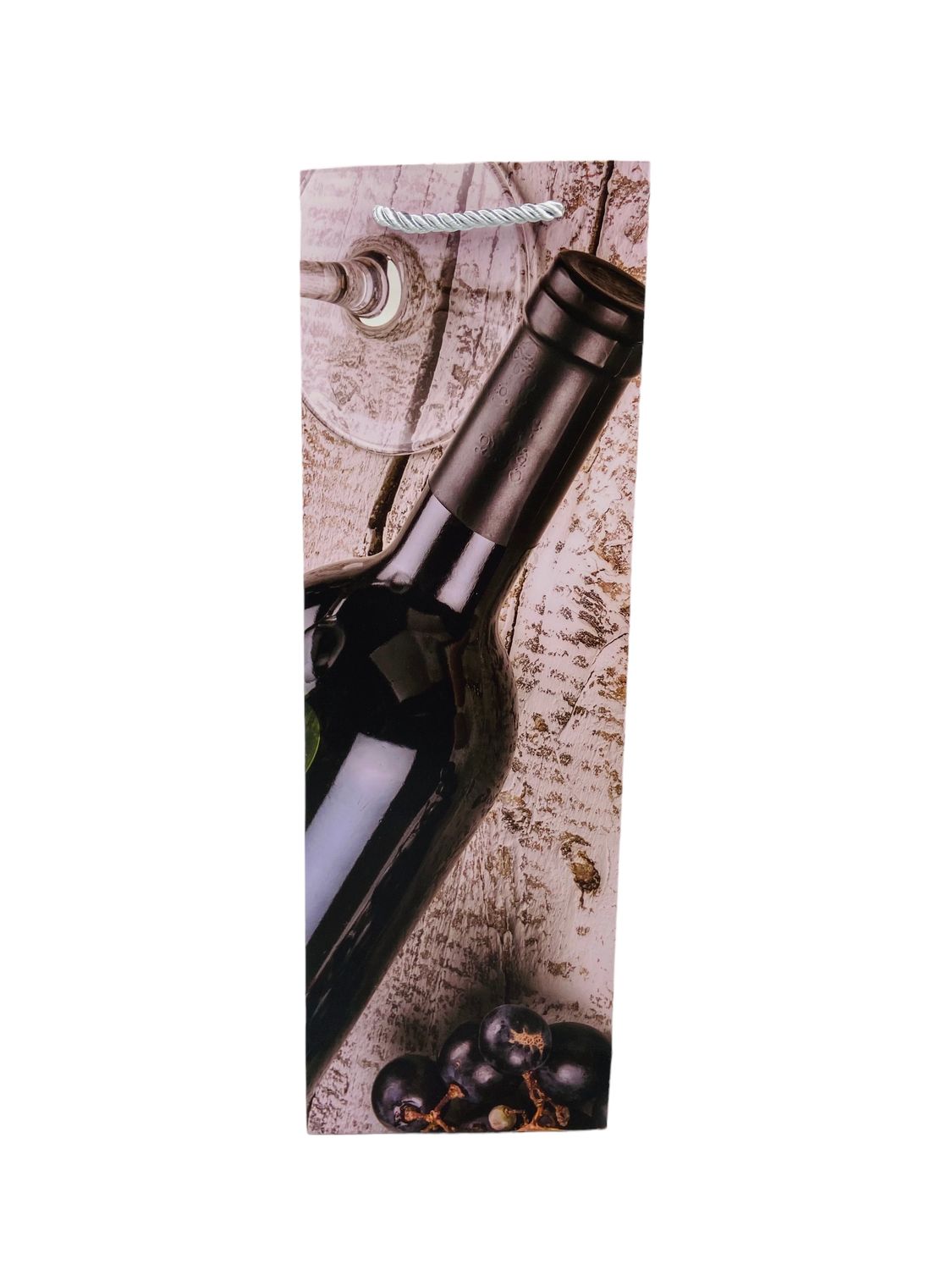 Wine Bag - Wine Bottle With Grapes PK3 (R9.50E)