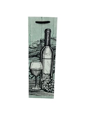 Designer Bottle Green Wine Bag PK3 (R10.50E)