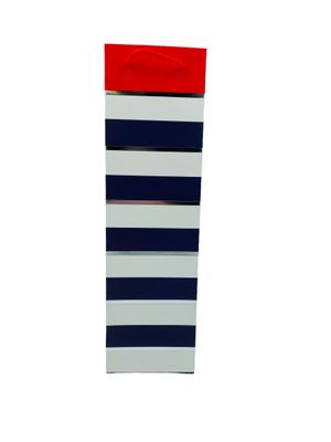 Striped men&#39;s Silver &amp; White Wine Bag PK3 (R10.50 Each)