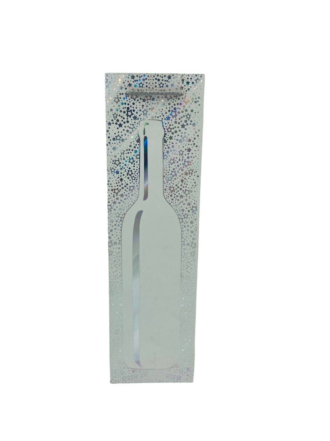 White Wine Bottle with Silver Stars and Dots Wine Bag PK3 (R10.50 Each)