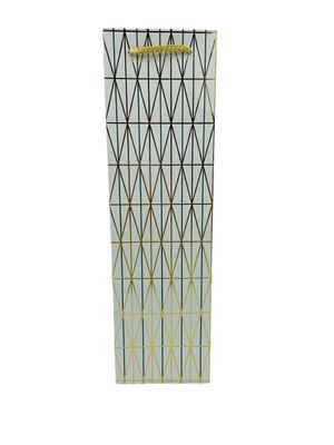Gold Triangle Shape Lines Wine Bag PK 3 R10E