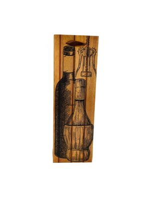 Wine Bottle With Cock Screw Wood wine Bag PK3 (R10.50 Each)