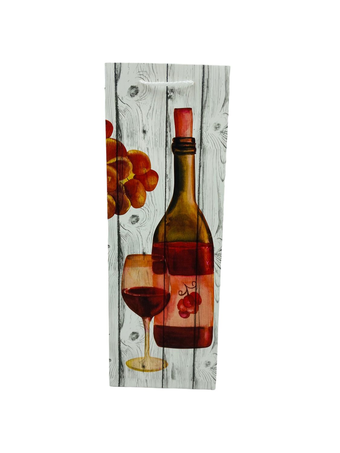 Black &amp; White Wood Red Grapes - Wine Bag  PK3 (R10.50 Each)