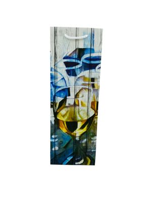 Black &amp; White Wood White Wine - Wine Bag  PK3 (R10.50 Each)