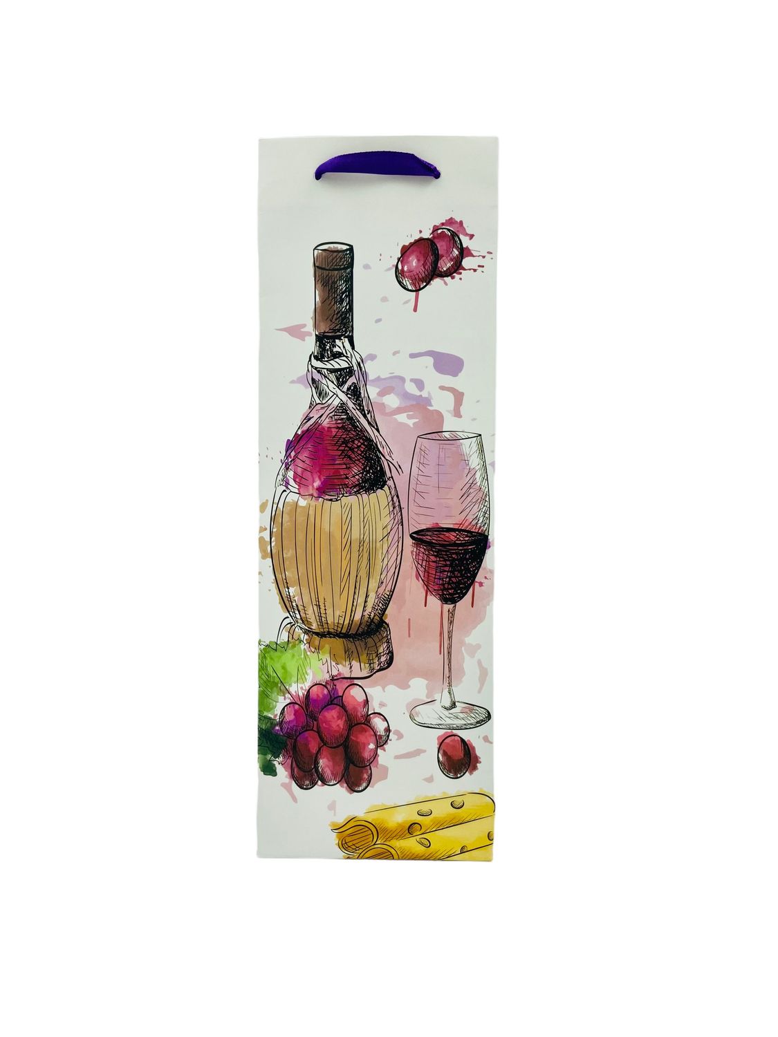 Colourful Wine Bag Purple PK3 (R10.50 Each)