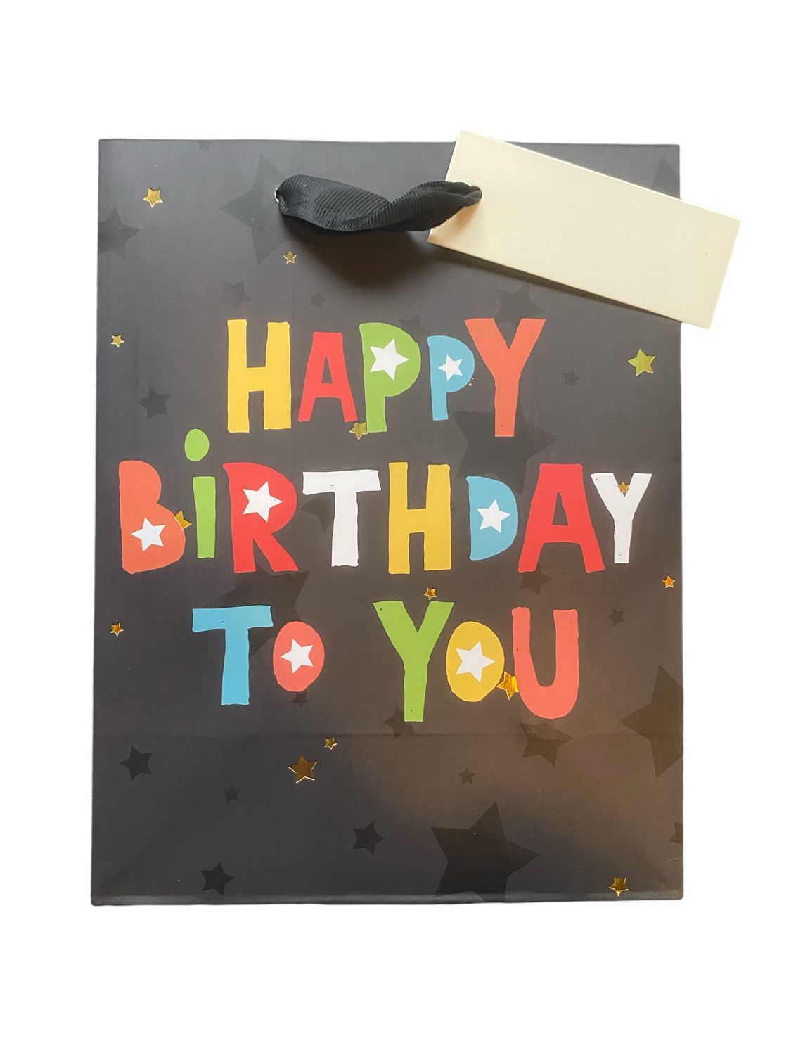Happy Birthday To You Black Small Gift Bag PK3 (R15 Each)