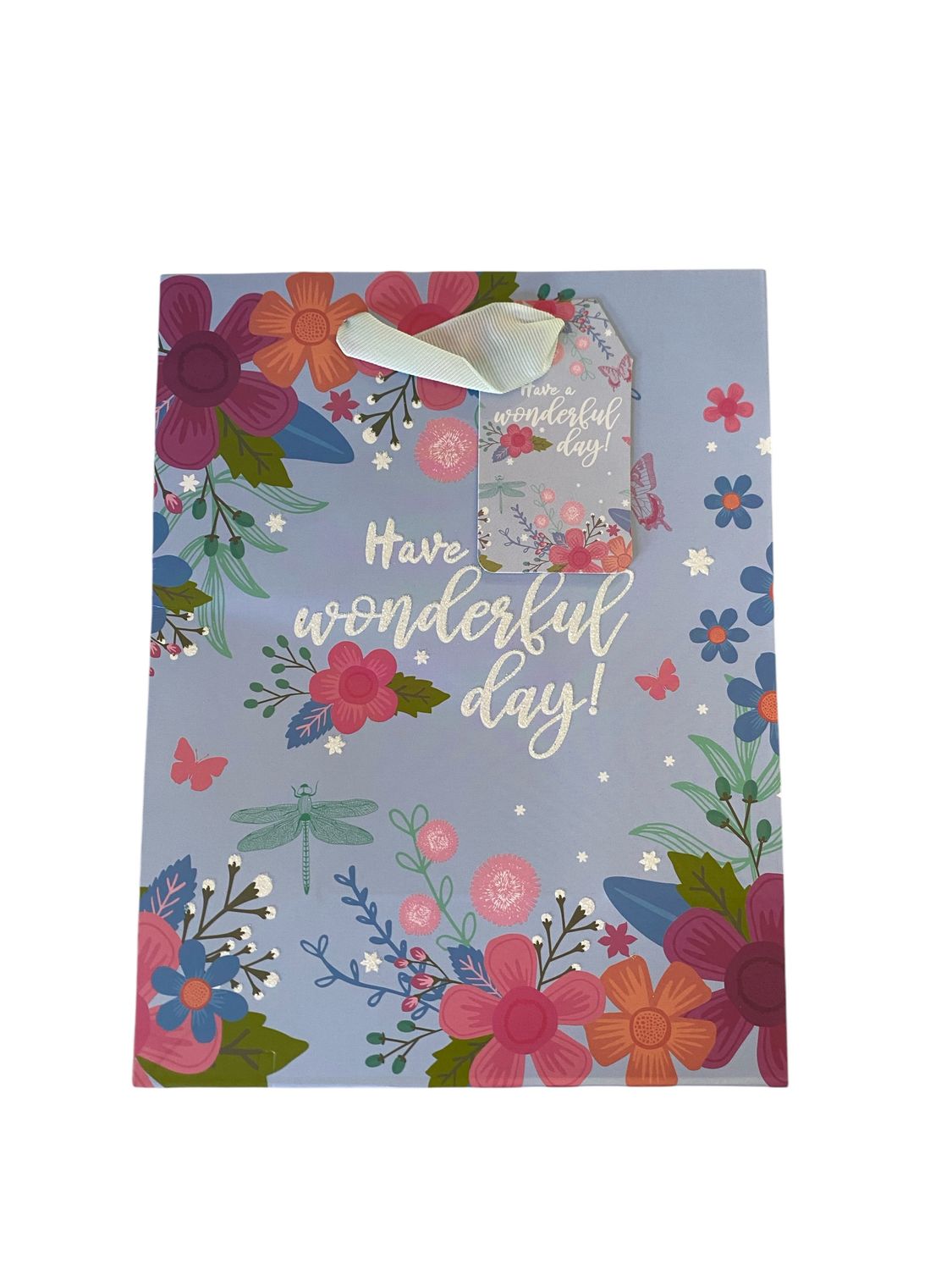 Flowers Have a Wonderful day Small Gift Bag PK3 (R17.50 Each)