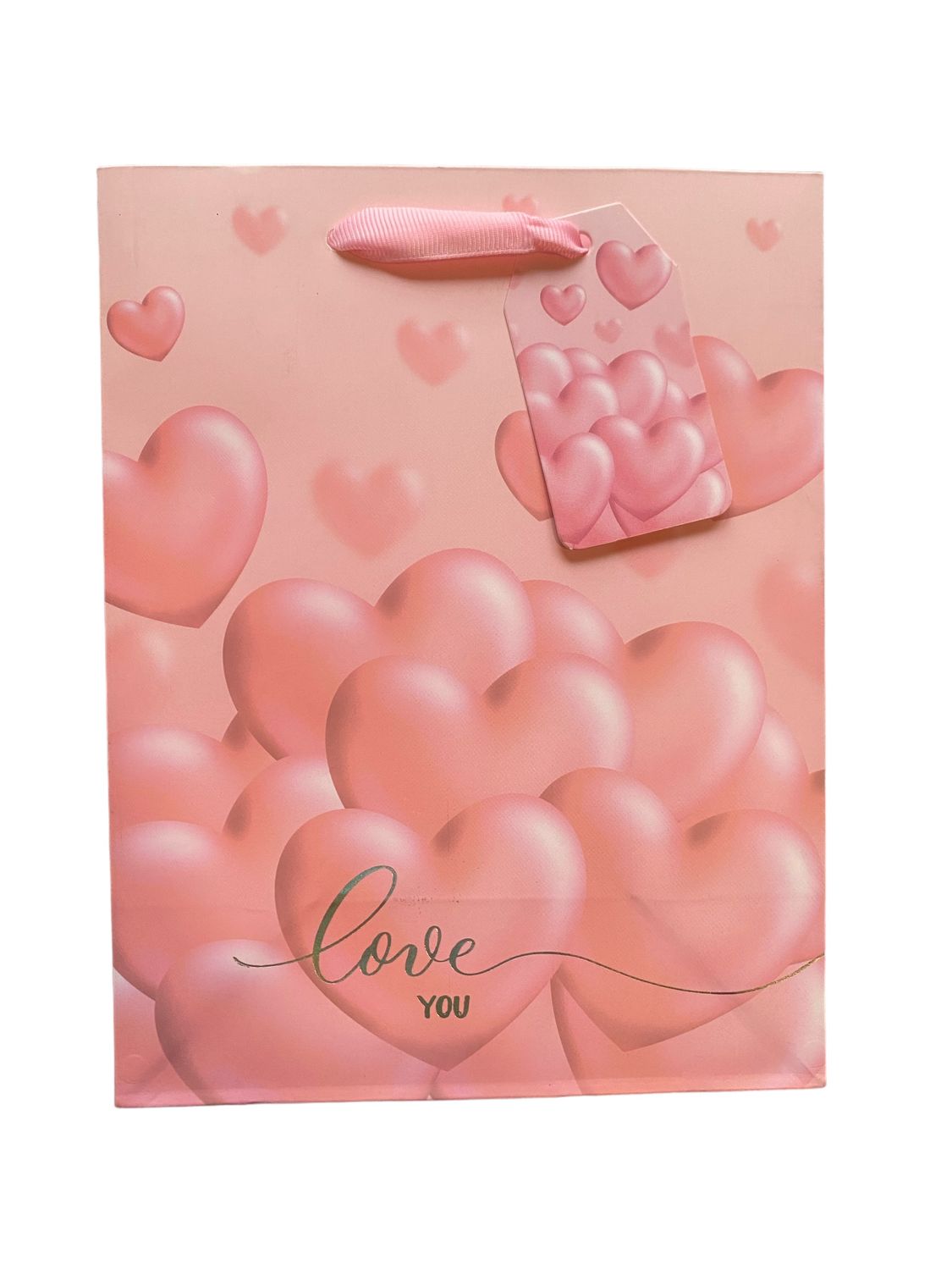 Love You Peach Small Gift Bag PK3 (R15 Each)