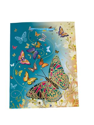 Green Butterfly Gift Bag Large PK3 (R20 Each)