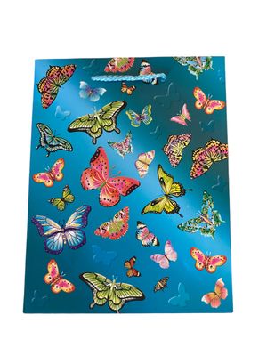 Blue Butterfly Gift Bag Small PK3 (R10.50 Each)