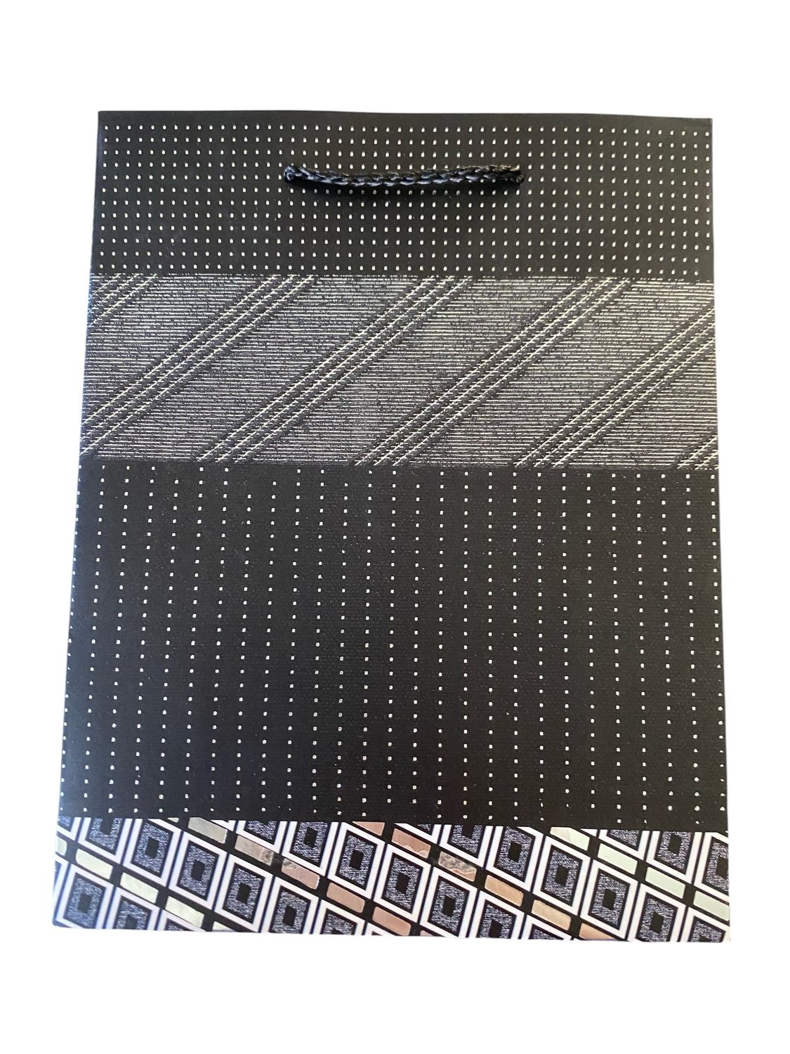 Silver Dots Small Gift Bag PK3 (R10.50 Each)
