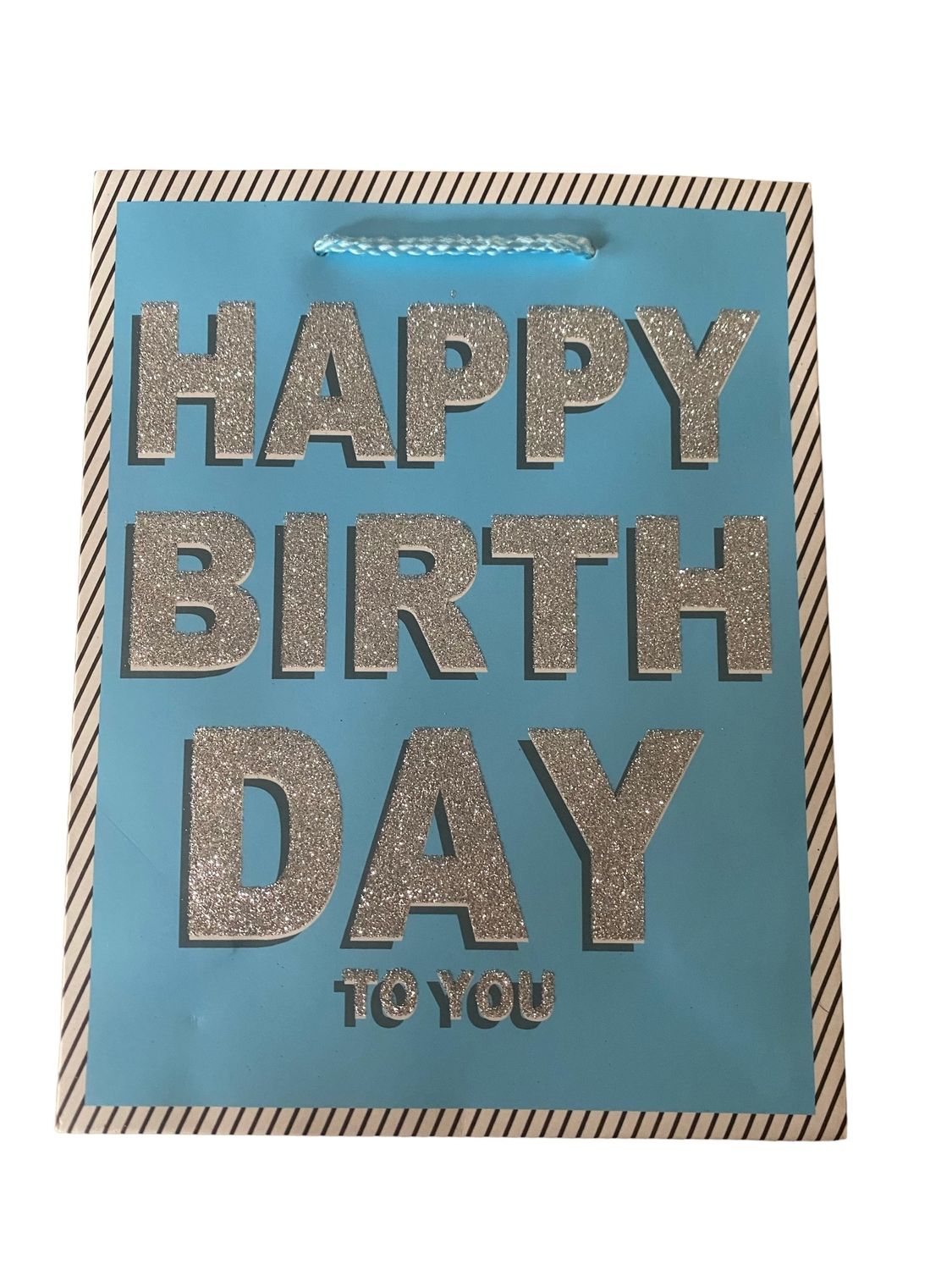 Happy Birthday To You Blue Large Gift Bag PK3 (R17.50 Each)