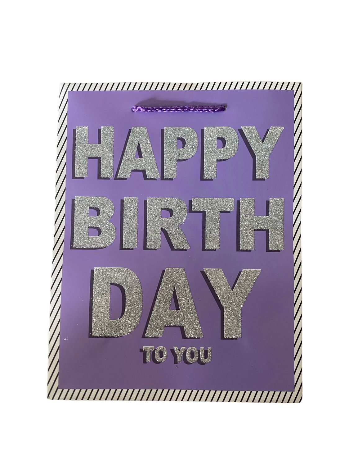 Happy Birthday To You Purple Medium Gift Bag PK3 (R15 Each)
