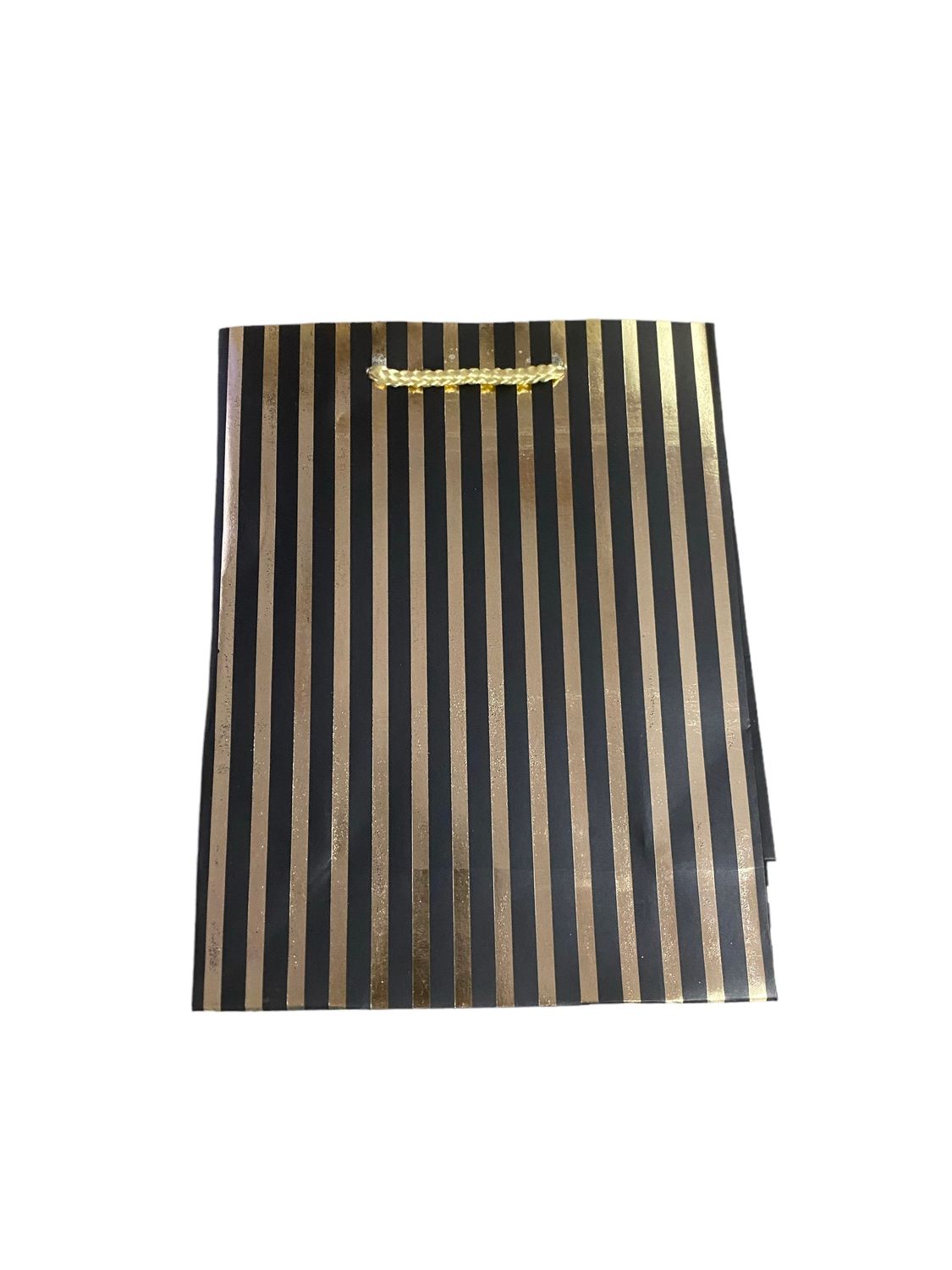 Gold and Black Lines Large Gift Bag PK3 (R19.50 Each)