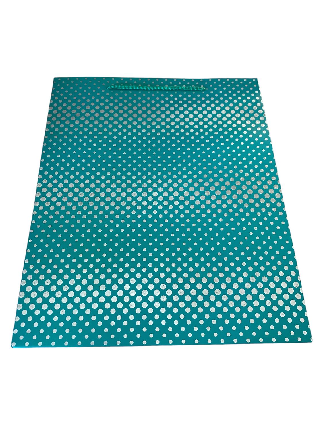 Green Small Polka Dots Large Gift Bag PK3 (R17.50 Each)