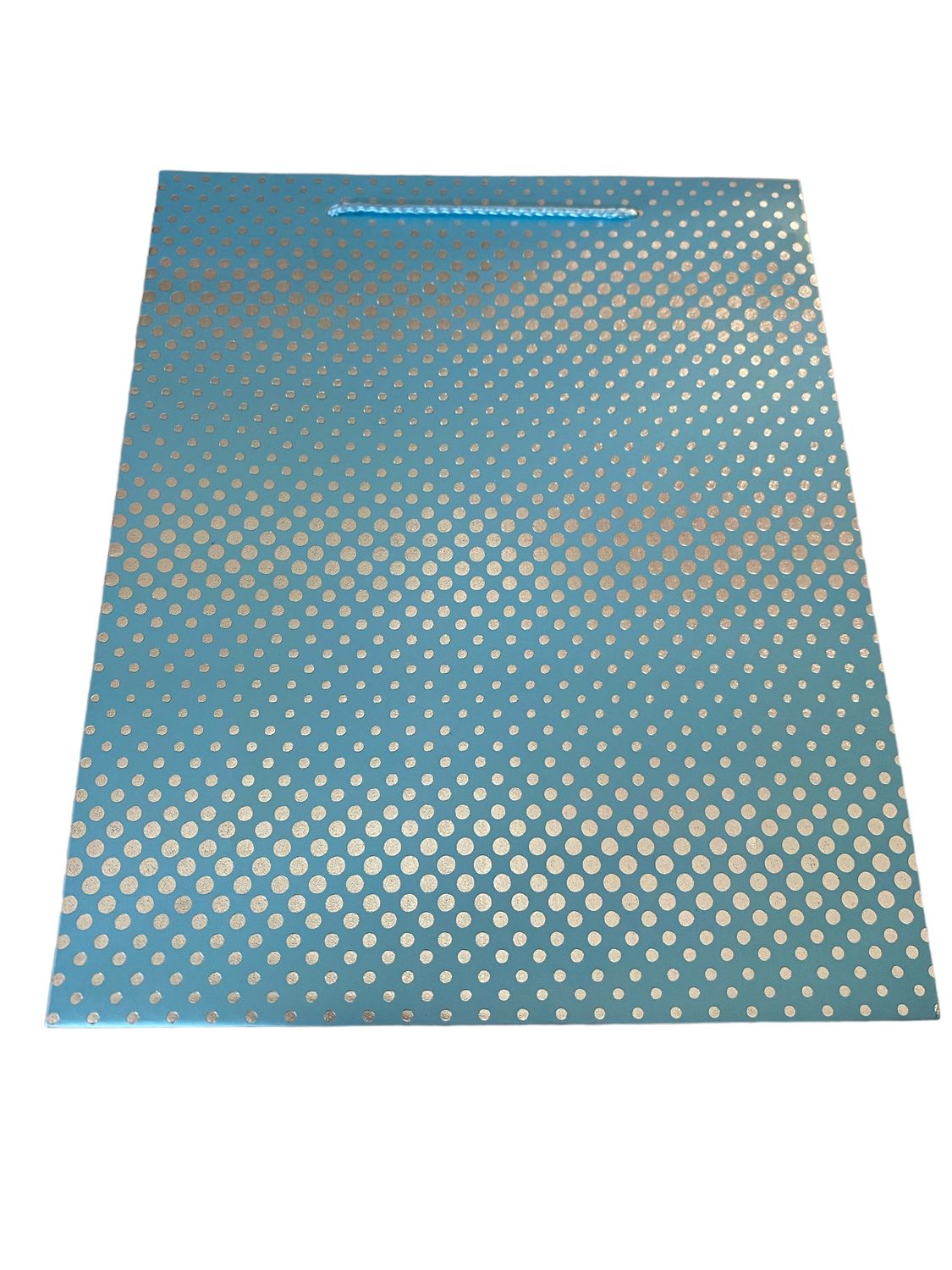 Blue Small Polka Dots Large Gift Bag PK3 (R17.50 Each)
