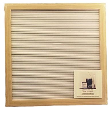 Letter Board Wooden White Inner 25x25