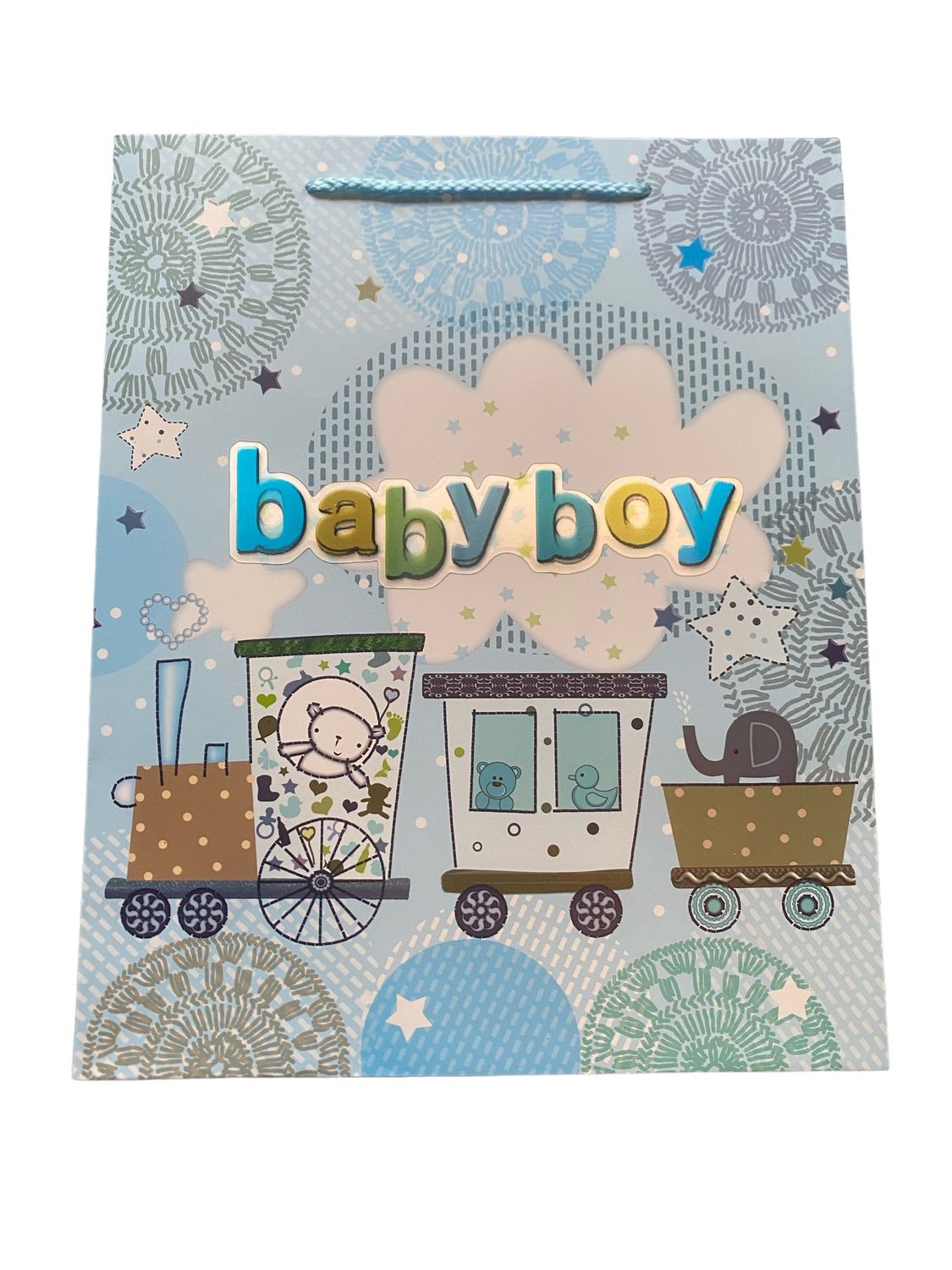 3D Baby Boy Train Small Gift Bag PK3 (R10.50 Each)