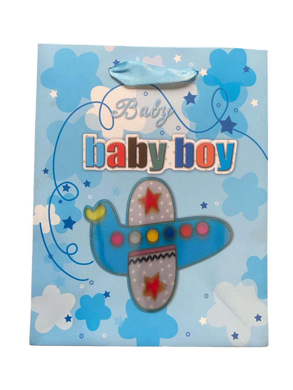3D Baby Boy Plane Small Gift Bag PK3 (R10.50 Each)