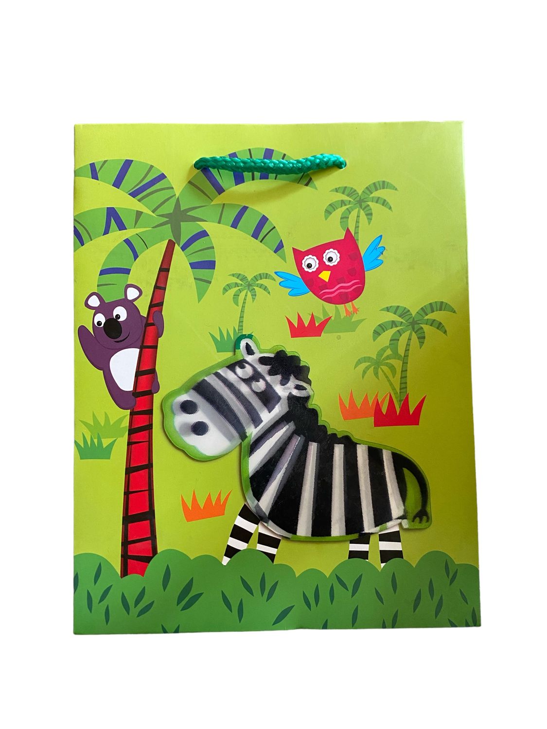 3D Zebra Small Gift Bag PK3 (R10.50 Each)