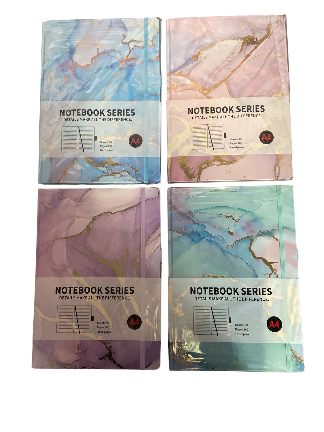 MARBLE A4 JOURNAL - 12 per display