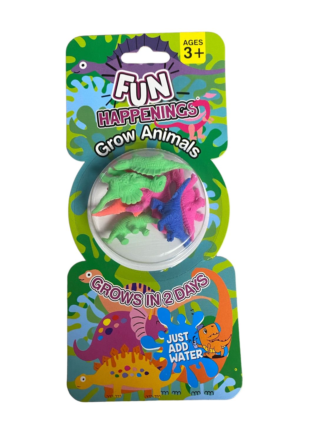 Fun Happenings Grow Dino on card