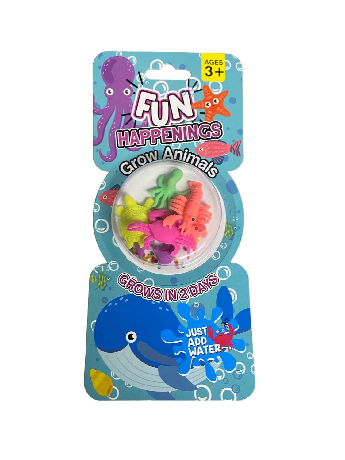 Fun Happenings Grow Sea Animals on card