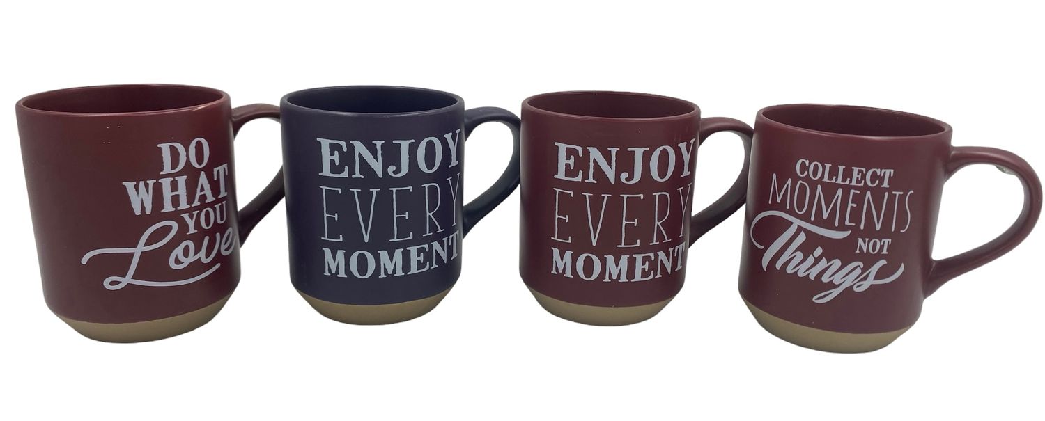 CERAMIC MUGS - INSPIRATIONAL SET OF 6