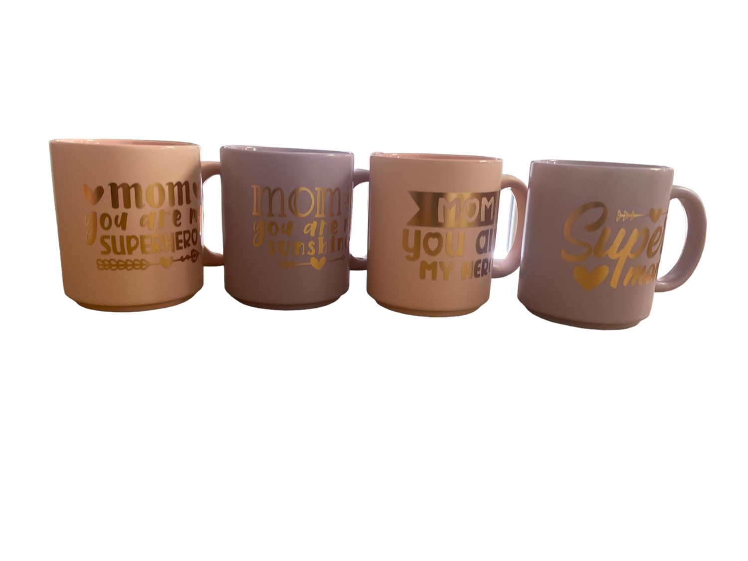 GOLD ETCHING MOM MUG SET OF 4