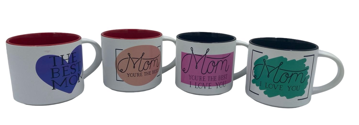 CERAMIC MUGS - MOM MUG SET OF 4