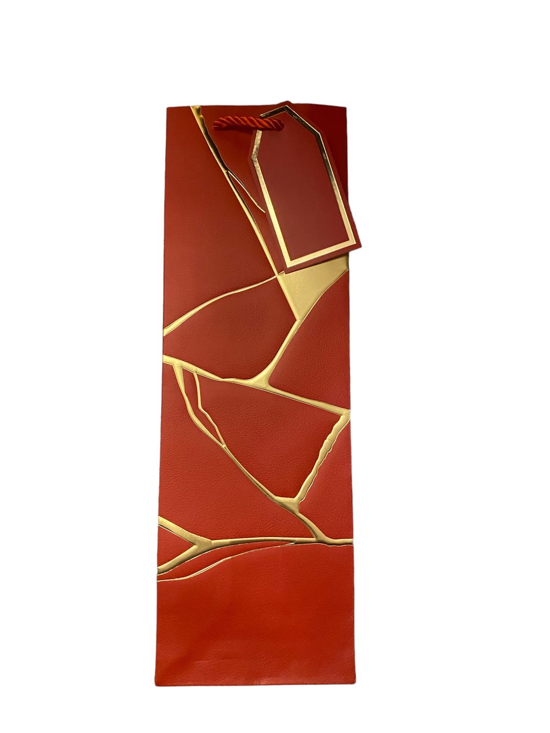 Red Jagged Lines Wine Bag PK 3 R12.50 EACH