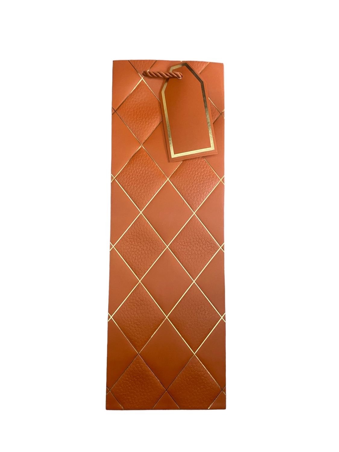 Diamond Wine Bag - Orange PK 3 R12.50 EACH