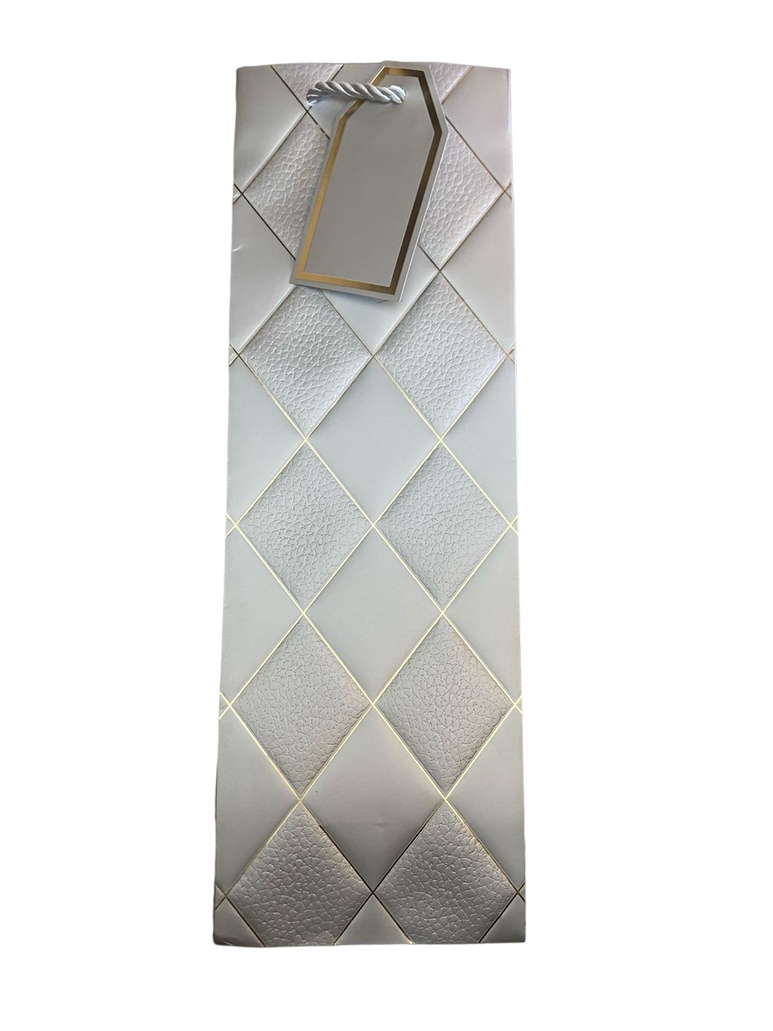 Diamond Wine Bag - Silver PK 3 R12.50 EACH