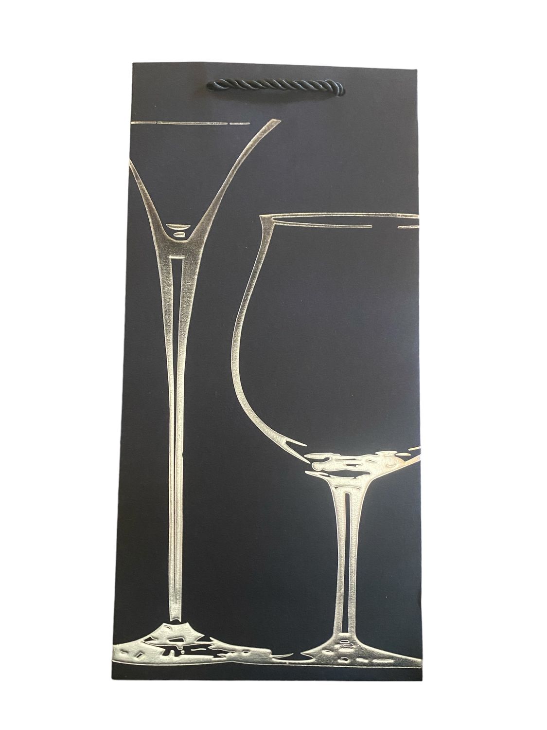 Black Wine BAg with 2 Silver Bottles (PK3  R15 EACH)
