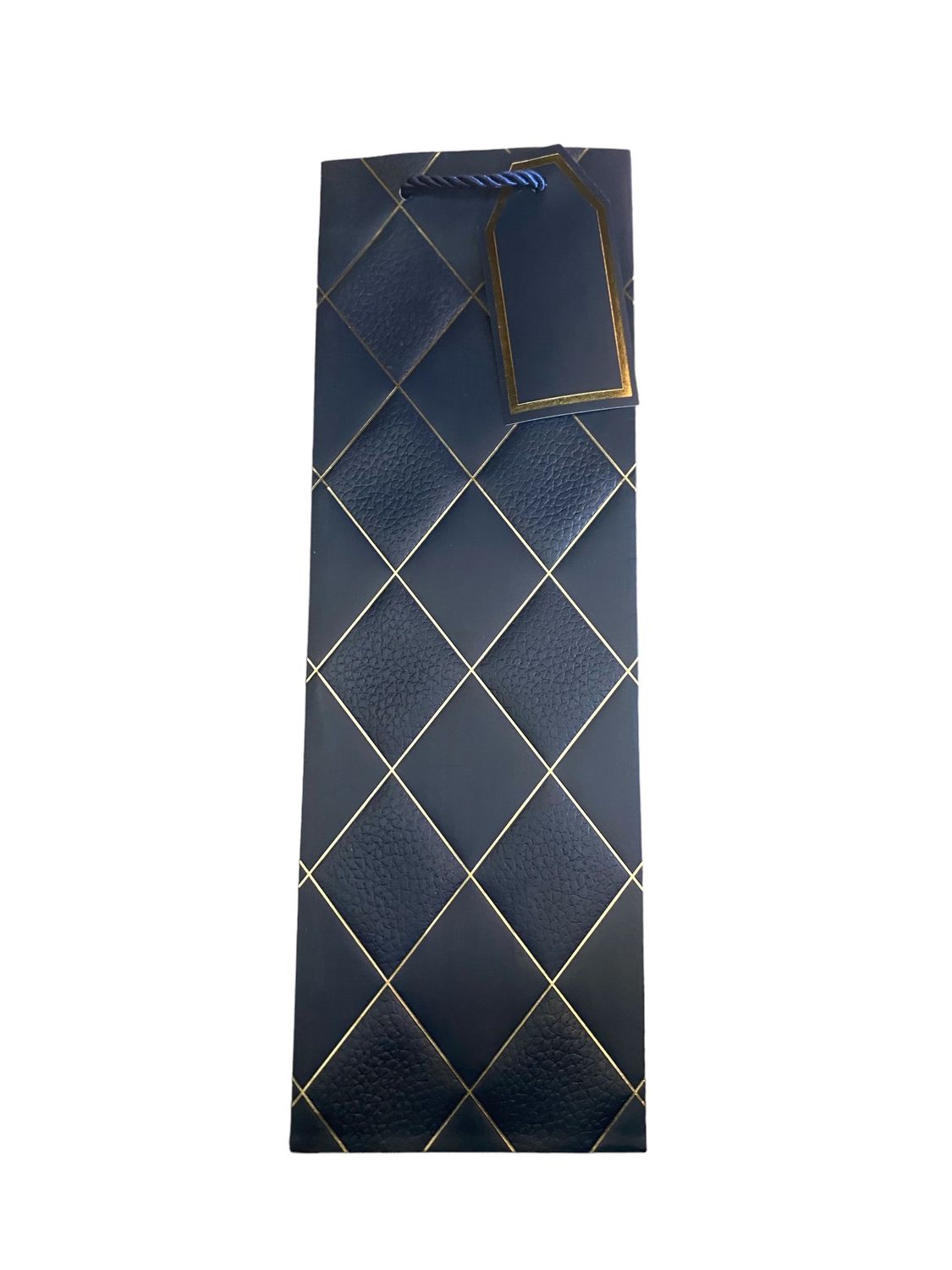 Diamond Wine Bag - Navy PK 3 R12.50 EACH