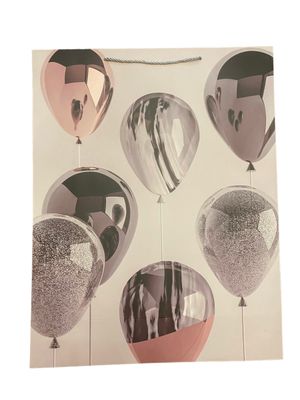 Balloons Gift Bags - XL - Grey PK3 (R30 Each)