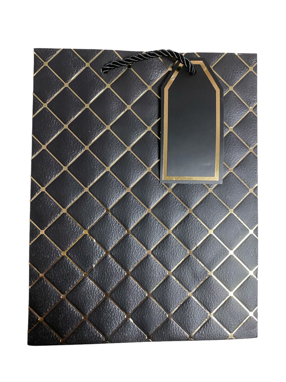Criss Cross Gift Bags - Black (PK3  R15.50 EACH)