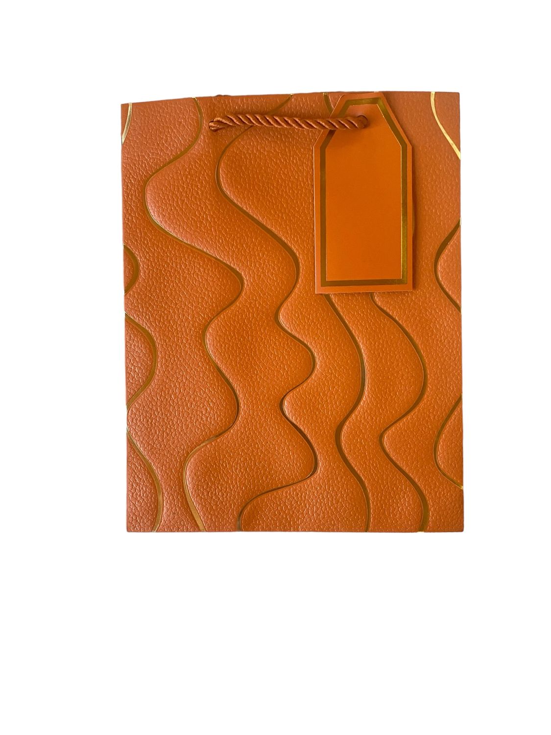 Brown Curved Lines Gift Bag - M (PK 3) R15.50 EACH