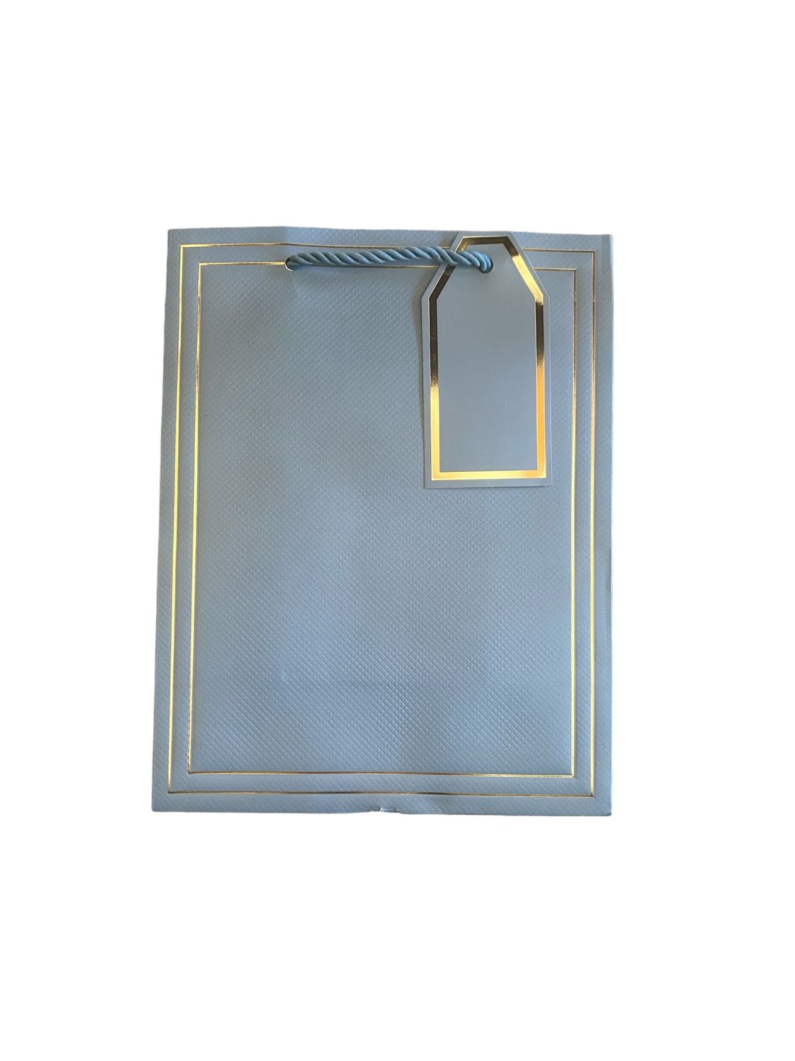 Teal Gift Bag with Gold Edging - S PK3  R10.50 EACH