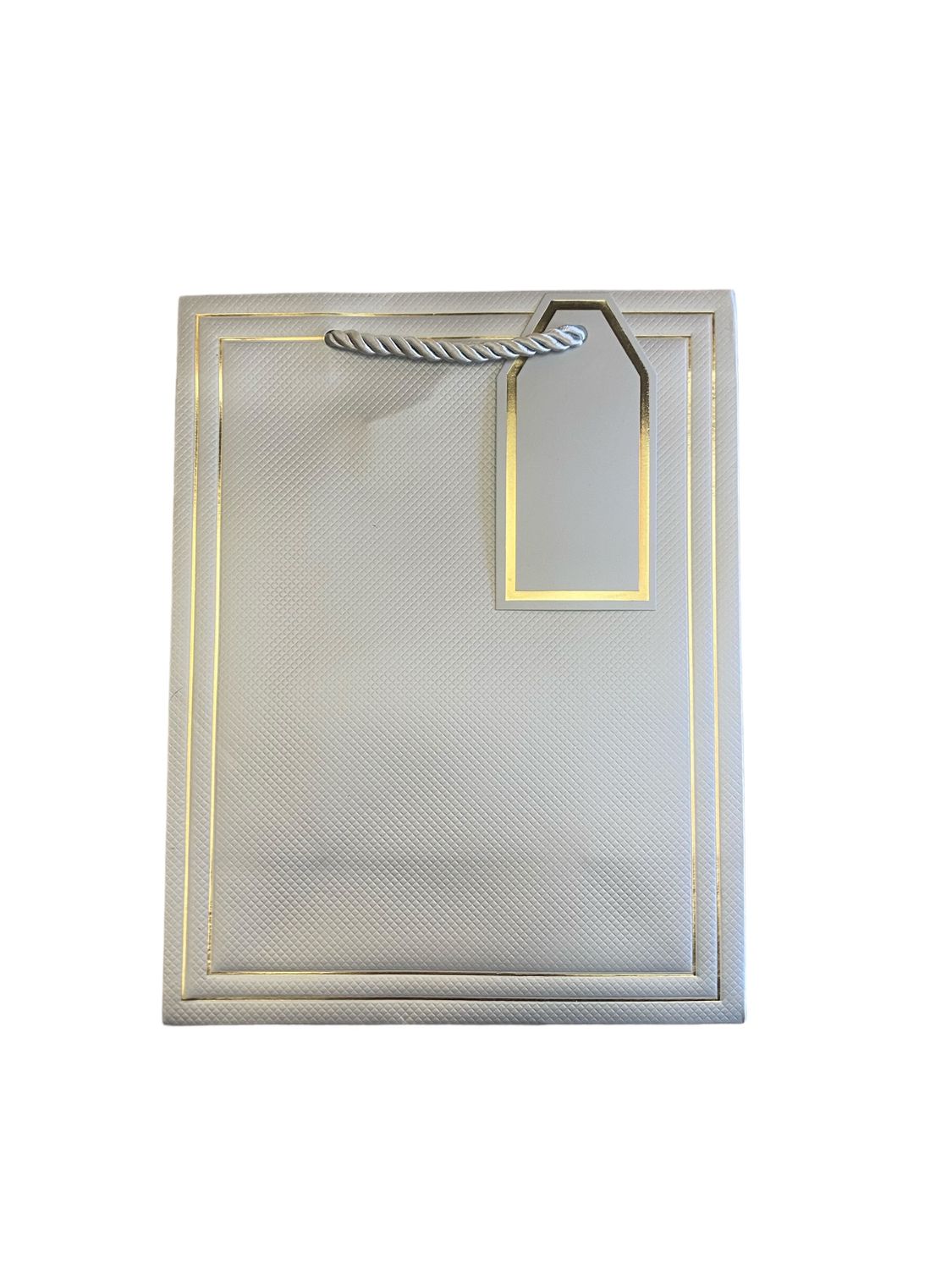 Silver Gift Bag with Gold Edging - S PK3  R10.50 EACH